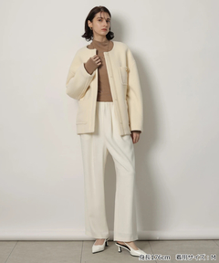 CADUNE(カデュネ) |ノーカラーポケットコート