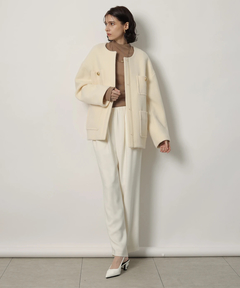 CADUNE(カデュネ) |ノーカラーポケットコート