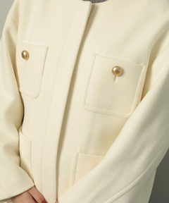 CADUNE(カデュネ) |ノーカラーポケットコート