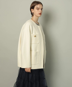 CADUNE(カデュネ) |ノーカラーポケットコート