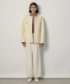 CADUNE(カデュネ) |ノーカラーポケットコート