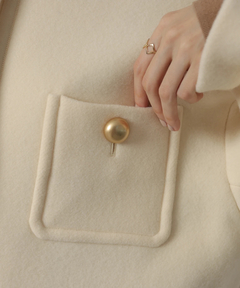 CADUNE(カデュネ) |ノーカラーポケットコート