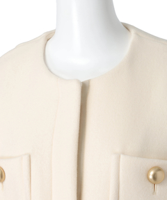 CADUNE(カデュネ) |ノーカラーポケットコート