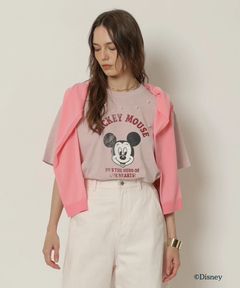 CADUNE(カデュネ) |＜別注＞ミッキーマウス/パール付きTシャツ