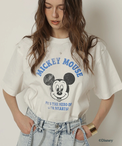 CADUNE(カデュネ) |＜別注＞ミッキーマウス/パール付きTシャツ