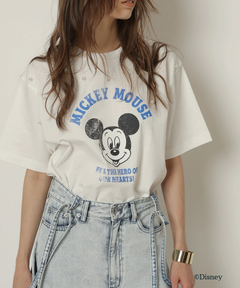 CADUNE(カデュネ) |＜別注＞ミッキーマウス/パール付きTシャツ