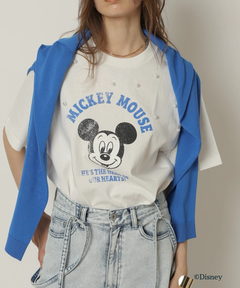CADUNE(カデュネ) |＜別注＞ミッキーマウス/パール付きTシャツ