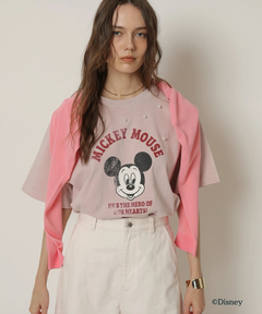 CADUNE(カデュネ) |＜別注＞ミッキーマウス/パール付きTシャツ