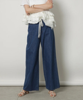 【もか出品】CADUNE ドロストデニムパンツ　ライトブルーSS ドロストデニムパンツ | デニム | CADUNE（カデュネ） │【公式