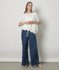 【もか出品】CADUNE ドロストデニムパンツ　ライトブルーSS ドロストデニムパンツ | デニム | CADUNE（カデュネ） │【公式