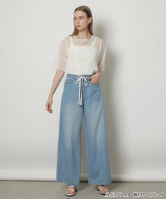 CADUNE(カデュネ) |ドロストデニムパンツ