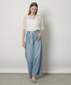 CADUNE(カデュネ) |ドロストデニムパンツ