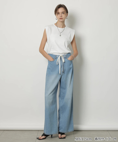 CADUNE(カデュネ) |ドロストデニムパンツ
