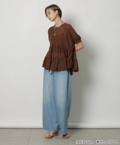 CADUNE(カデュネ) |ドロストデニムパンツ