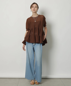 CADUNE(カデュネ) |ドロストデニムパンツ