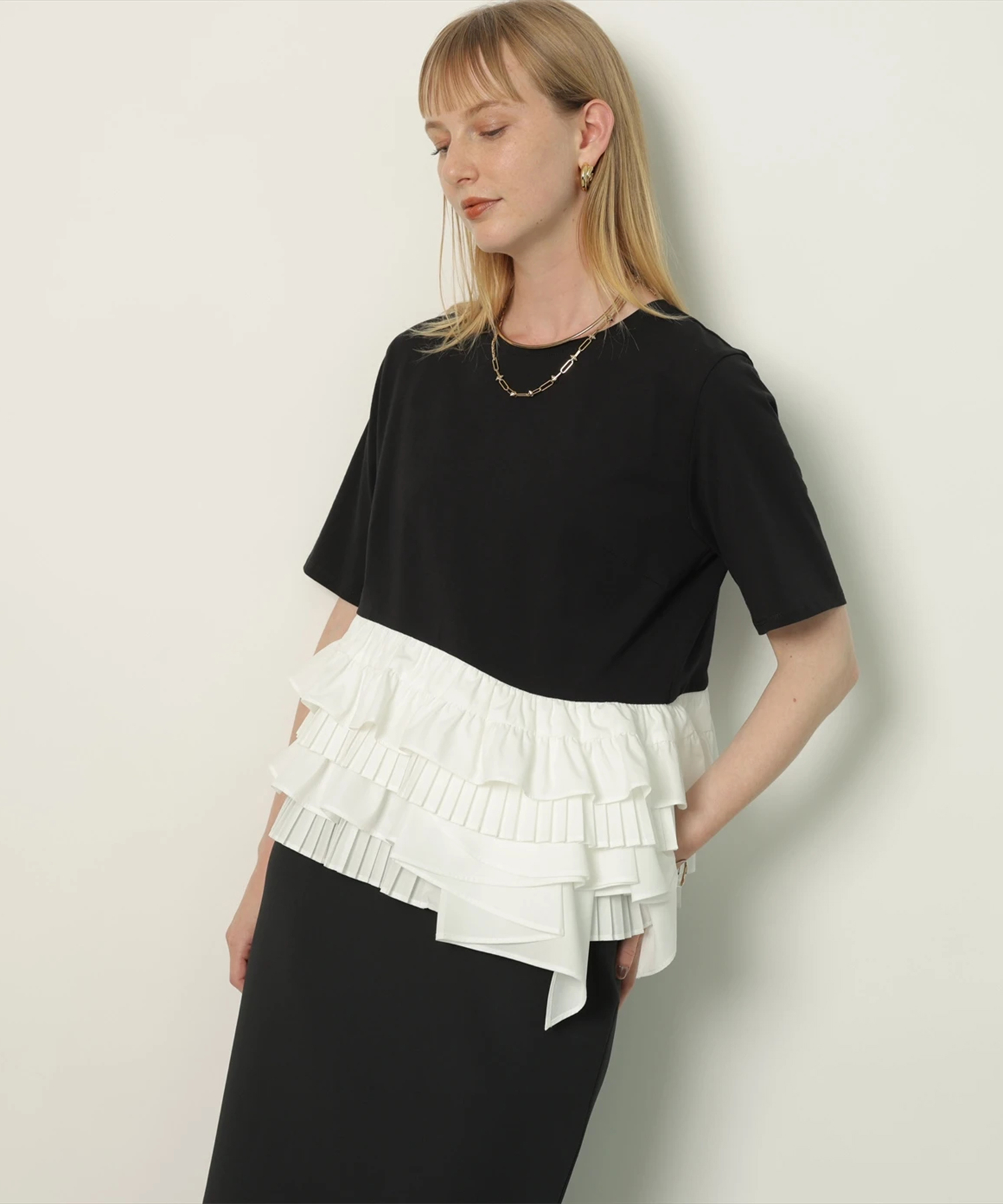 CADUNE ティアードカットソー　Mサイズ ティアードカットソー | Tシャツ・カットソー | CADUNE