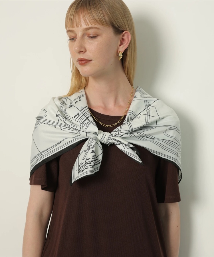 AENEIS エネス Minimal Illusion Silk Twill Bande スカーフ スカーフ バンダナ JOURNAL STANDARD L ESSAGE ジャーナルスタンダード レサージュ の通販