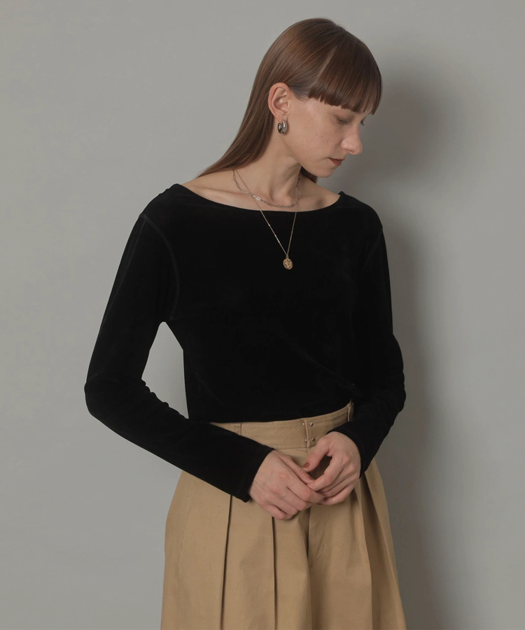 CADUNE シアーベロアカットソー シアーベロアカットソー | Tシャツ・カットソー | CADUNE（カデュネ