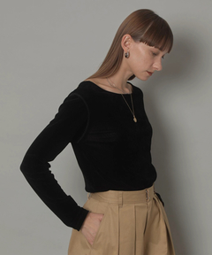 CADUNE(カデュネ) |シアーベロアカットソー