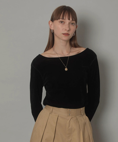 CADUNE(カデュネ) |シアーベロアカットソー