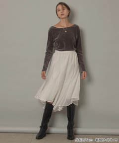 CADUNE(カデュネ) |シアーベロアカットソー