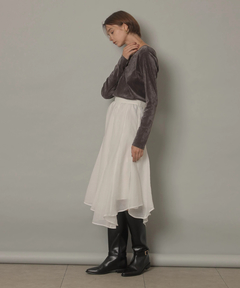 CADUNE(カデュネ) |シアーベロアカットソー