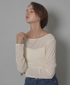 CADUNE(カデュネ) |シアーベロアカットソー