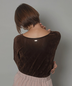 CADUNE(カデュネ) |シアーベロアカットソー