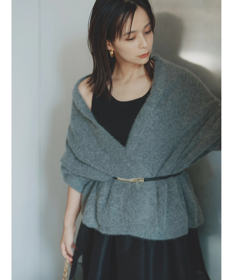 CADUNE 起毛ロングカーデ カデュネ CADUNE（カデュネ）の「起毛ロングカーデ（ニット/セーター