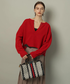 スタッフコーディネート】◾︎アクア深Vニット ｜minami｜CADUNE