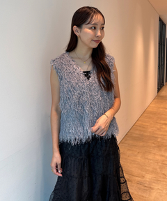 カデュネ　正規品美品　ふわふわトップス　ライトグレー　アルページュストーリー NEWふわふわトップス ｜machi｜CADUNE｜【公式通販】Arpege