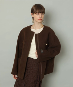 ノーカラーポケットコート | コート | CADUNE（カデュネ