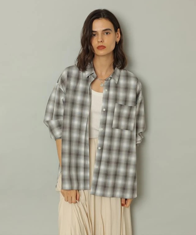 CADUNE リラックスチェックシャツ CADUNE リラックスチェックシャツ 1777668901