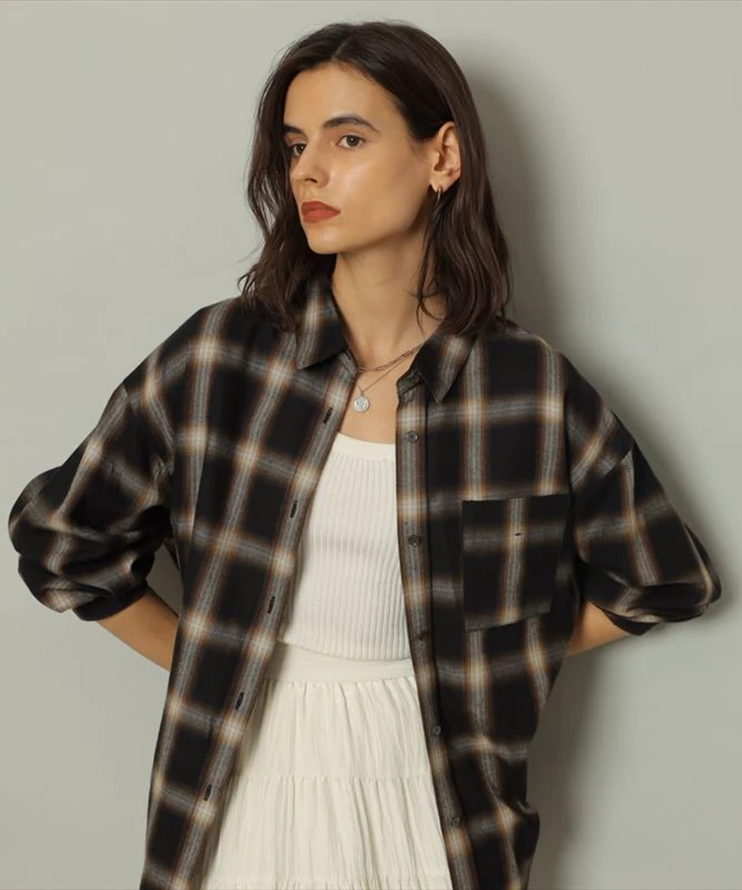 リラックスチェックシャツ | シャツ・ブラウス | CADUNE（カデュネ