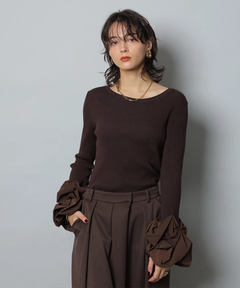 CADUNE(カデュネ) |袖バルーンニット