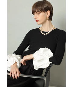 CADUNE(カデュネ) |袖バルーンニット