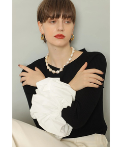 CADUNE(カデュネ) |袖バルーンニット