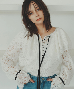 レースシャツアルページュストーリー完売！人気！ Arpege story アルページュストーリー レースシャツ - メルカリ