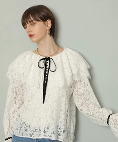CADUNE(カデュネ) |総レースブラウス