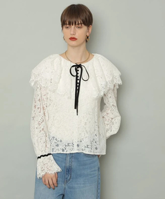 CADUNE(カデュネ) |総レースブラウス