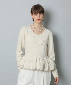 CADUNE(カデュネ) |キラキラぺプラムニット