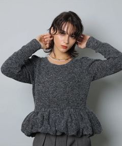 CADUNE(カデュネ) |キラキラぺプラムニット