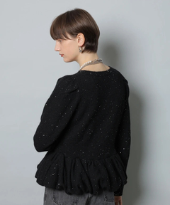 CADUNE(カデュネ) |キラキラぺプラムニット