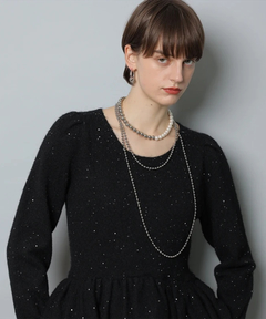 CADUNE(カデュネ) |キラキラぺプラムニット