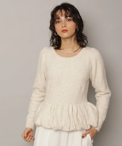 CADUNE(カデュネ) |キラキラぺプラムニット