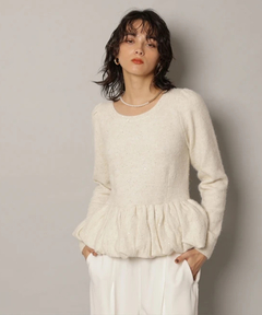 CADUNE(カデュネ) |キラキラぺプラムニット