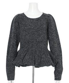 CADUNE(カデュネ) |キラキラぺプラムニット