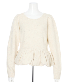 CADUNE(カデュネ) |キラキラぺプラムニット