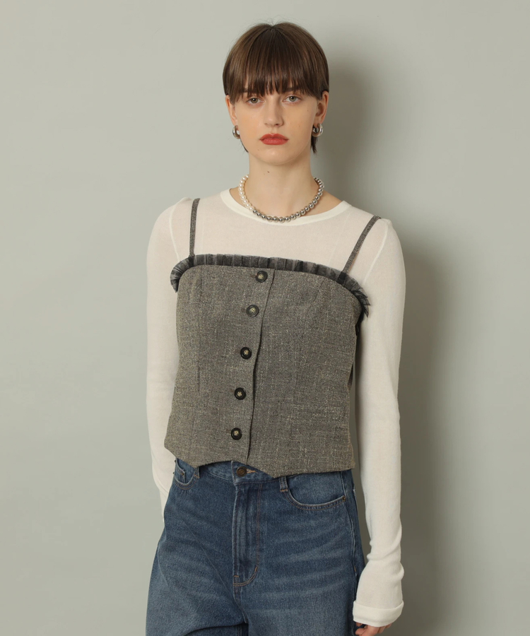 ツイードビスチェ | シャツ・ブラウス | CADUNE（カデュネ） │【公式