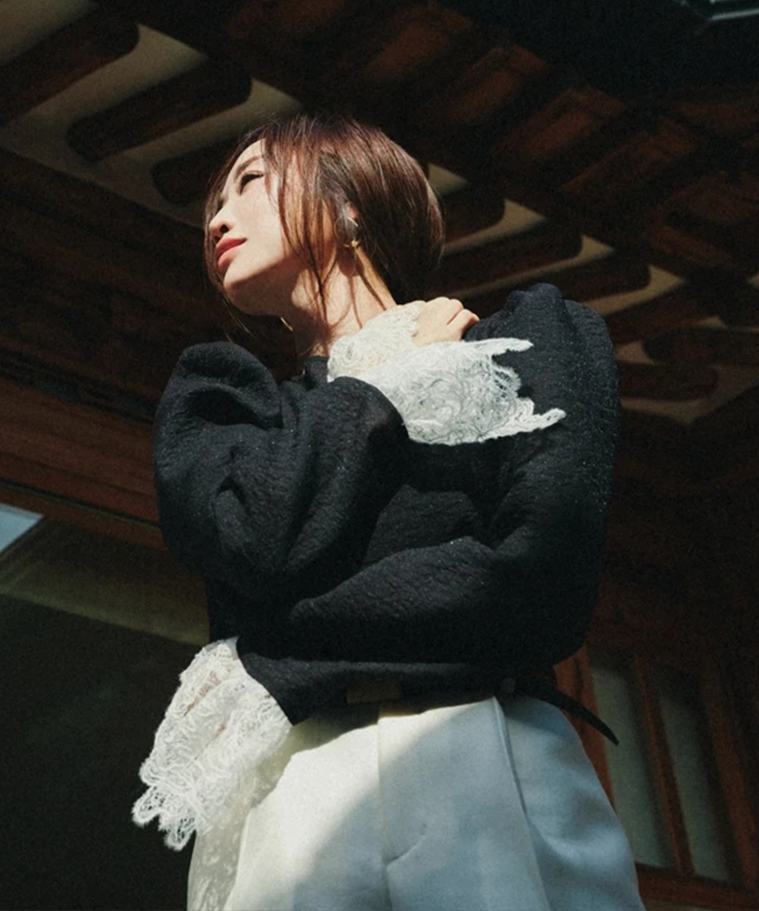 袖レースパフブラウス | シャツ・ブラウス | CADUNE（カデュネ